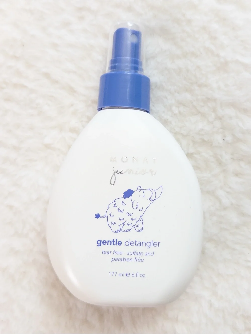 NEW Monat Junior Gentle Detangler Spray 6oz Tear Free Kids Hair